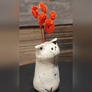 Ceramic Cat Figurine, Sculpture, Cat Pottery Figurine, Ceramic Cat Art, Cat Love